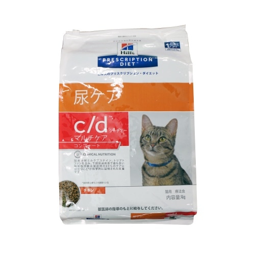 ヒルズ c/dチキン猫用 マルチケア 尿ケア コンフォート 4kg 