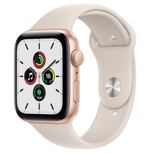 Apple Watch SE GPSモデル 44mm MKQ53J/A スターライトスポーツバンド ...