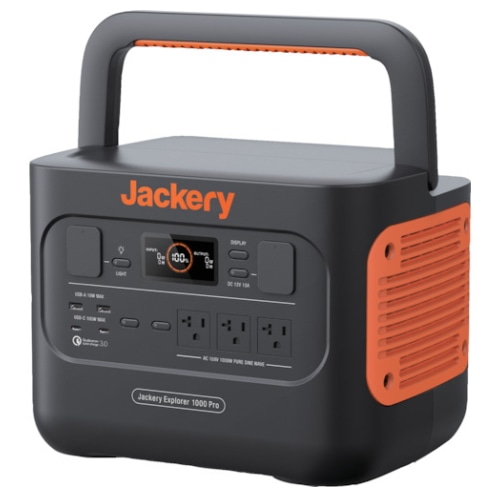 [直送3]Jackery(ジャクリ)  ポータブル電源 1000 Pro 定格出力1000W 電源容量1002Wh アウトドア キャンプ 防災 ソーラー充電 JE-1000B