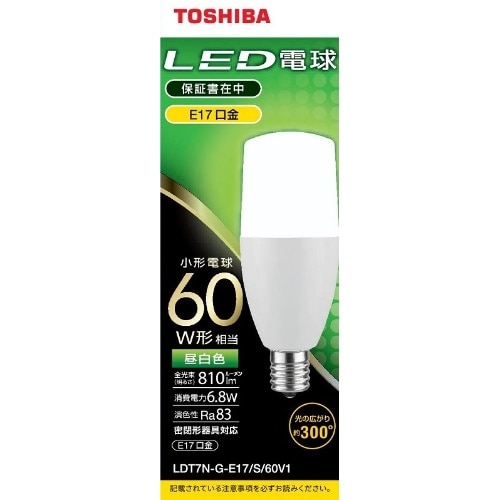 LED電球T形60W昼白色E17 LDT7N-G-E17S60V1
