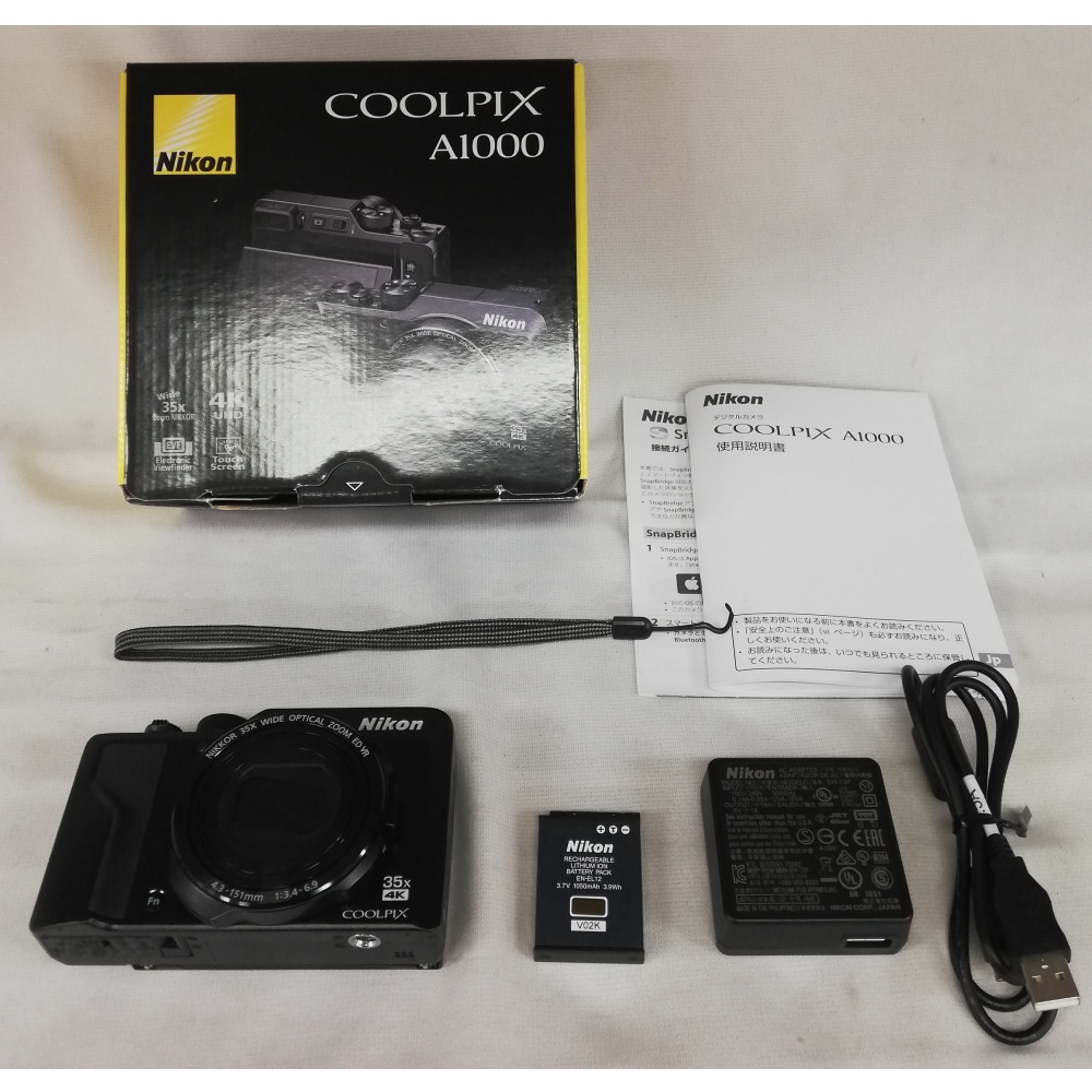 中古A]COOLPIX A1000(BK) ブラック: わたネット