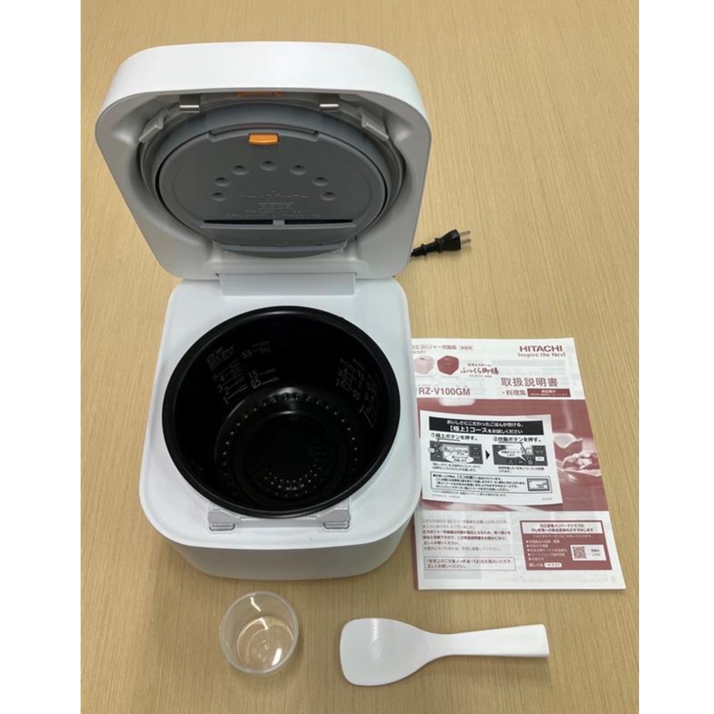 沸騰鉄釜 ふっくら御膳 RZ-V100GM(W) [フロストホワイト]