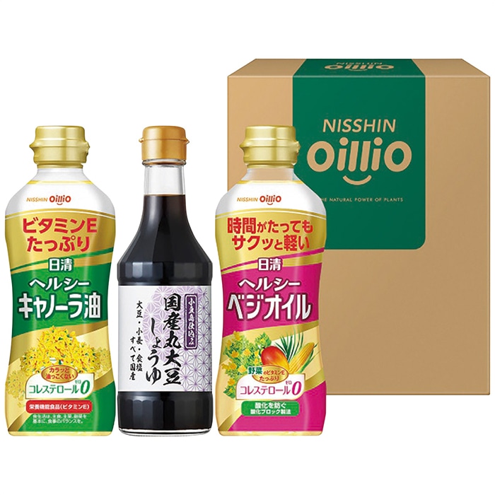 日清オイリオ 日清ヘルシーオイル&国産丸大豆醤油 ギフト [直送商品](4236-079)