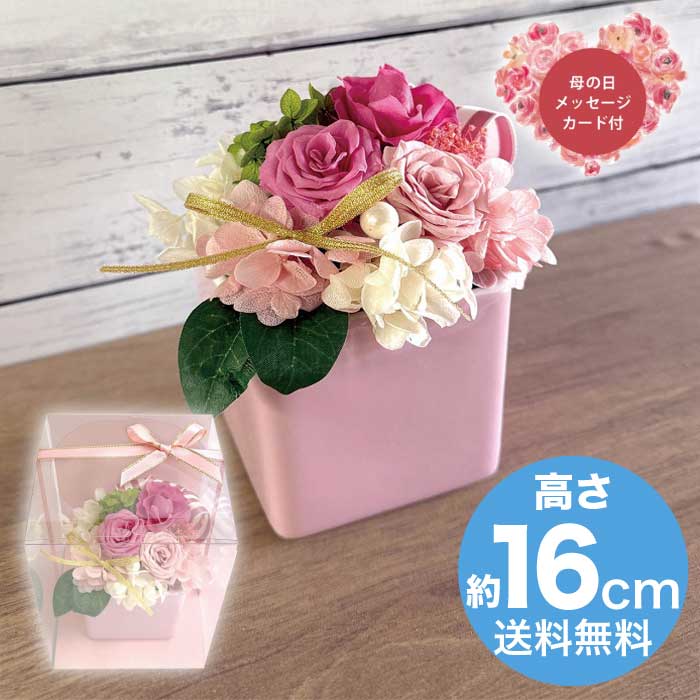 [直送商品]母の日 5/8-10お届け スープ ギフトアレンジメント エクラン ピンク 【配送指定日不可】 (1853-759)