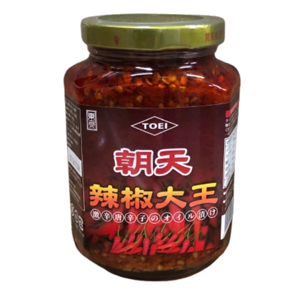 朝天 辣椒大王 激辛唐辛子のオイル漬け 380g【台湾】
