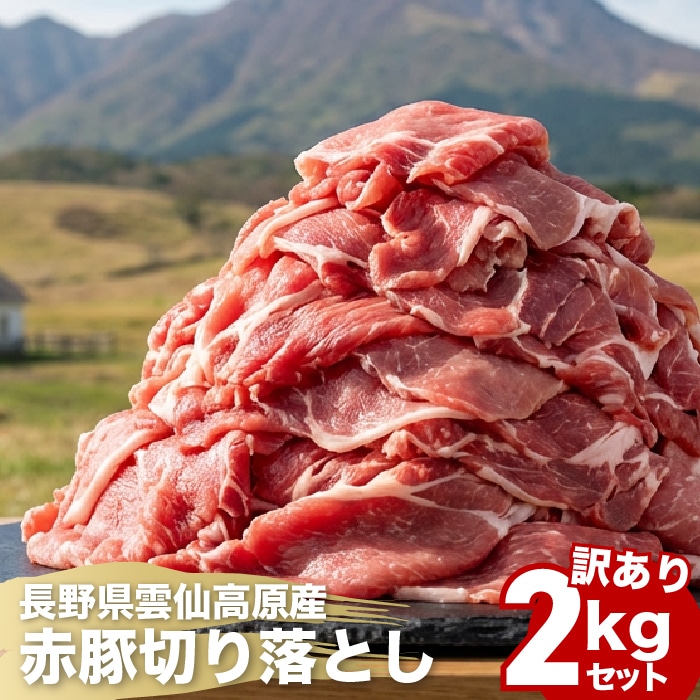雲仙高原赤豚切り落とし 500g×4P 【綿半お歳暮】 【11/29～12/26順次お届け】[冷凍][直送商品]