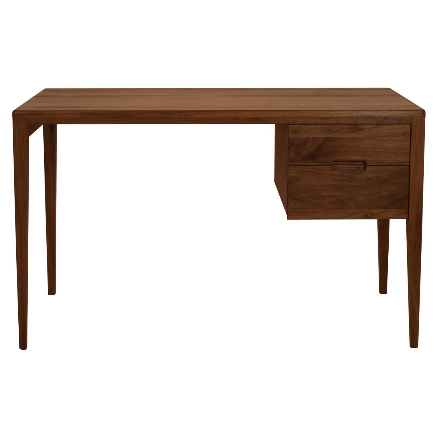 キバ デスク ウォールナット(片引き出し)