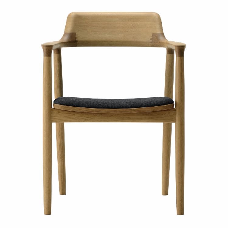 ヒロシマ アームチェア (張座 / オーク / ウレタン塗装 / ナチュラルクリア)