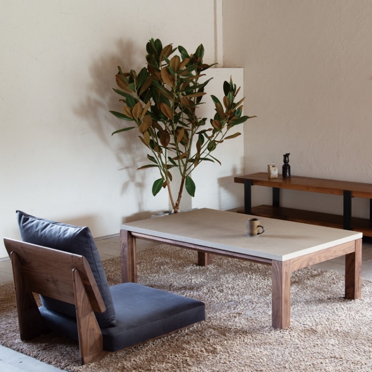 【Quick Delivery対象商品】ノンベ コタツテーブル(幅120×奥行70×高さ36cm　コナラ/天板ベージュ)