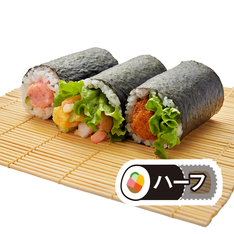 [15]太巻3種セット（ネギトロ・アボガド・ヒレカツ）