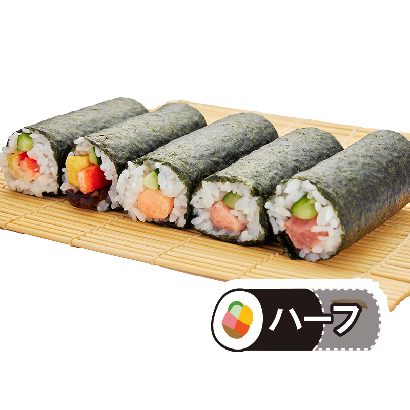 [18]中巻き5種セット（サラダ・田舎・サーモン・ネギトロ・鉄火）