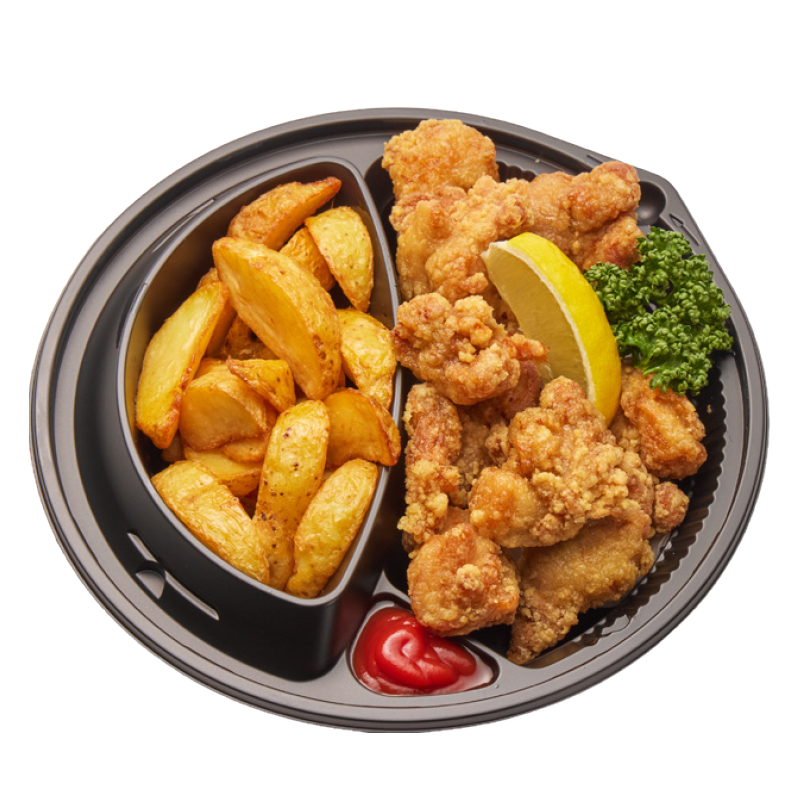 [12]無限から揚げ＆ポテトのプレート