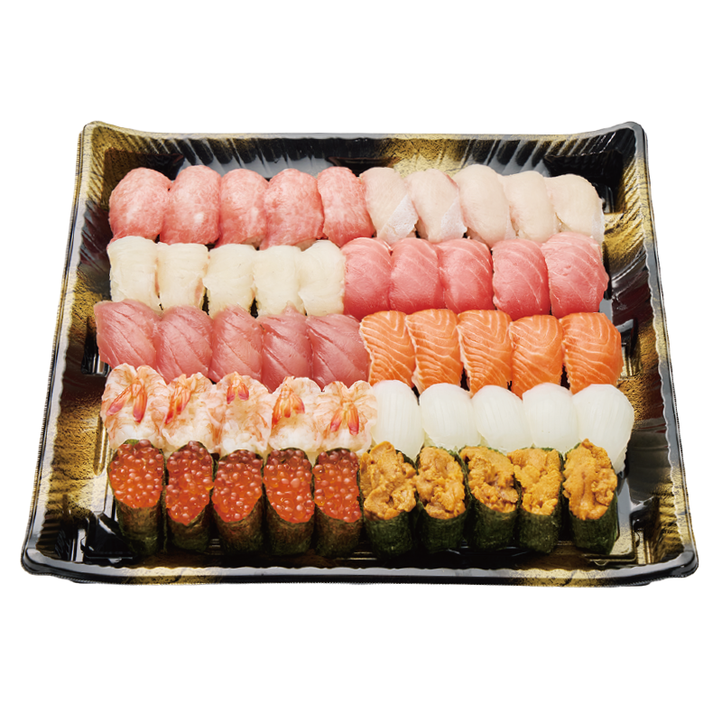 [1]自慢の鮮魚寿司盛り　50貫
