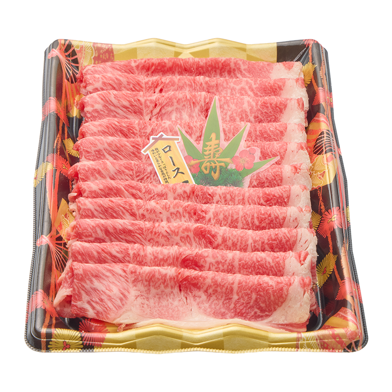 [B15]綿半オリジナル　SHINルビー牛　ロース肉すき焼き用　500g