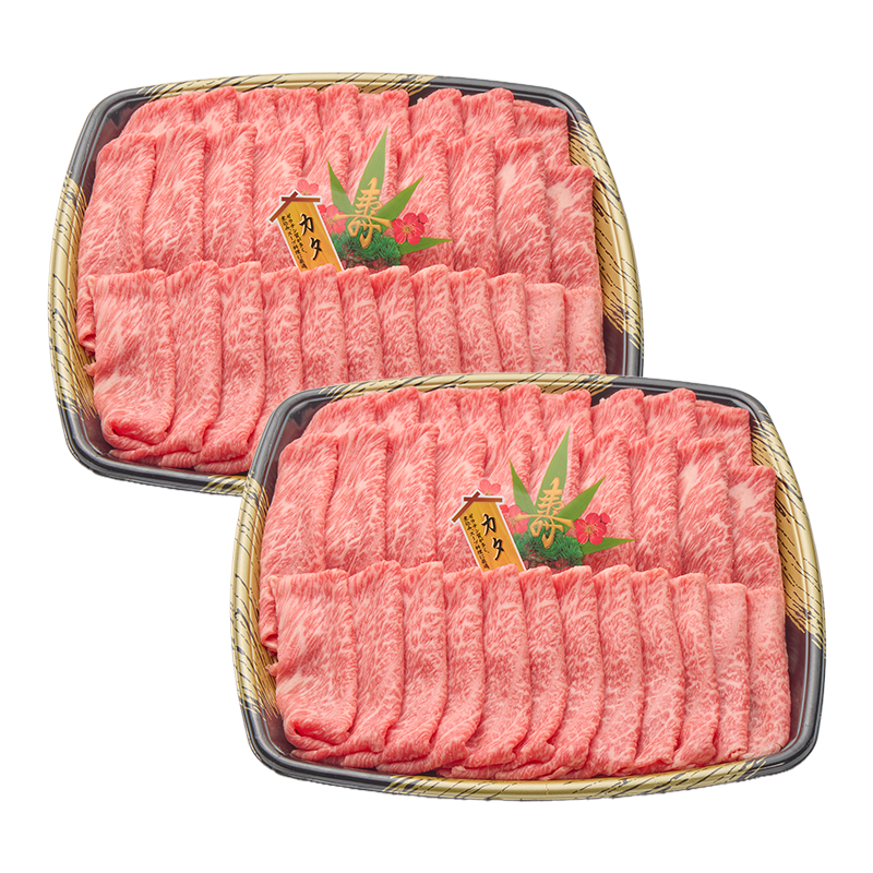 [B11]黒毛和牛カタ肉またはモモ肉　すき焼き用　1600g