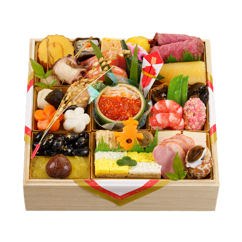 [C14]京料理　濱登久 おせち料理　一段重 （若紫の花　わかむらさきのはな）