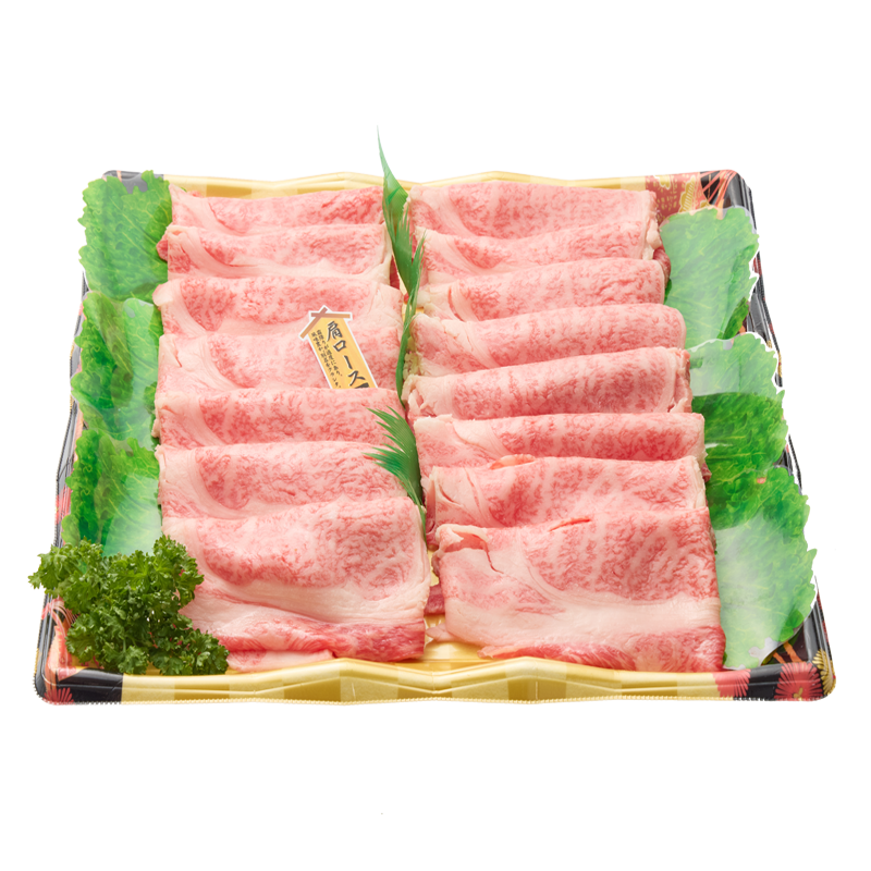 [B03]A5黒毛和牛肩ロース肉　すき焼き用　500g