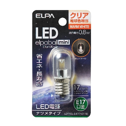 LEDナツメ形E17 LDT1CL-G-E17-G116 クリア電球色相当
