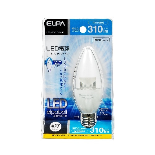 LED電球シャンデリア形E17昼光色 LDC4CD-E17-G350 昼光色相当