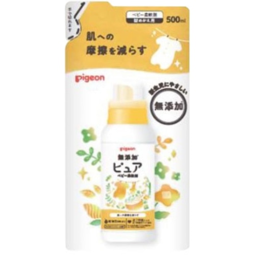 ピジョン ピュア ベビー柔軟剤 ベビーソフター つめかえ用　500ml