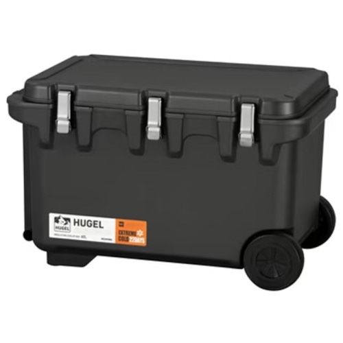 HUGEL 真空断熱クーラーボックス 60L VITC-60 チャコールグレー (熱中症対策)