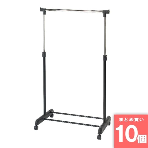 [取寄10][まとめ買い][1個] 【10個セット】シングルハンガーブラックIHS－81BK ブラック [4550557738483]