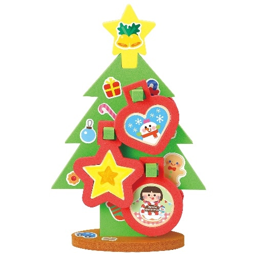 [取寄5]おえかきクリスマスツリー 木製パーツ付き 11814