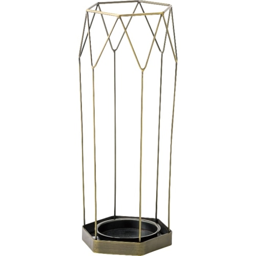 [直送3]傘立て AKB-436AGD アンティークゴールド (幅19.5×奥行19.5×高さ45)(本州四国九州限定)