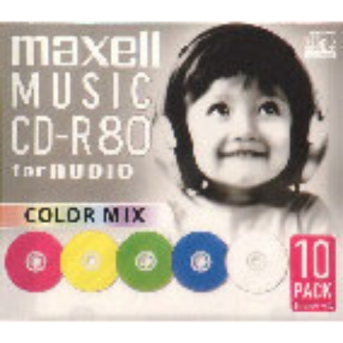 maxell CD-R 音楽用 10枚パック CDRA80MIX.S1P10S