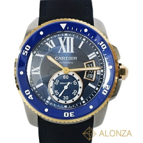 【Aランク】Cartier(カルティエ) カリブル ドゥ カルティエ ダイバーブルー 自動巻き メンズ 腕時計 W2CA0008