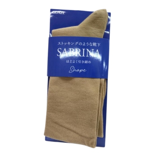 サブリナシェイプ 着圧ハイソックス ナチュラルベージュ 23-25cm SQV513