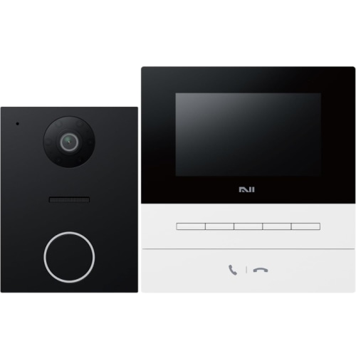 Nasta Interphone 2 KS-ND02A-WBK ホワイト/ブラック インターホン 自動応答 スマホ対応 録画録音 24H簡易防犯 メーカー保証2年