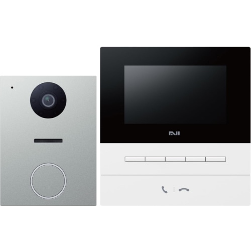 Nasta Interphone 2 KS-ND02A-WSV ホワイト/シルバー インターホン 自動応答 スマホ対応 録画録音 24H簡易防犯 メーカー保証2年
