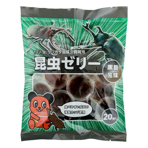 [取寄10]綿半プライベートブランド 昆虫ゼリー 黒糖風味 フラット 20個 [1個][4589458476811]