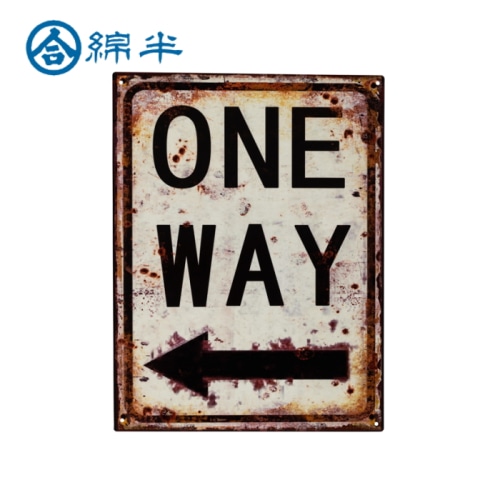 サインプレート ＯＮＥ　ＷＡＹ
