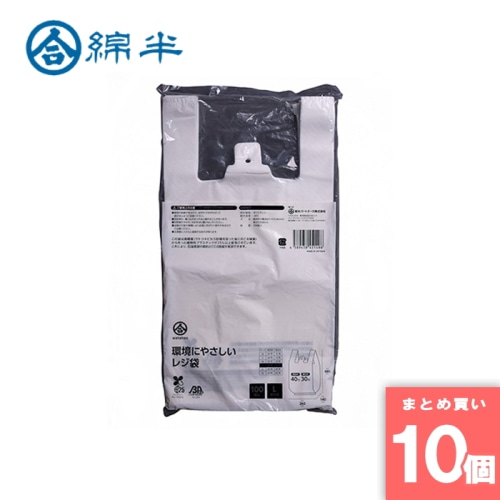 [取寄10][まとめ買い]【10個セット】環境にやさしい レジ袋 L 100枚 [4589458451498]