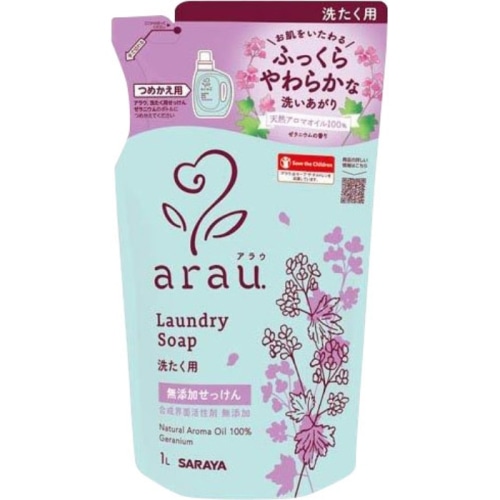 N アラウ洗たく用せっけん ゼラニウム 詰替用 １Ｌ