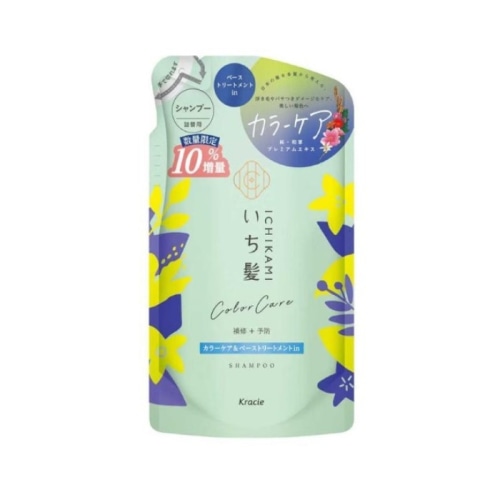 いち髪 カラーケア&ベース トリートメントin シャンプー つめかえ用 10%増量 363ml