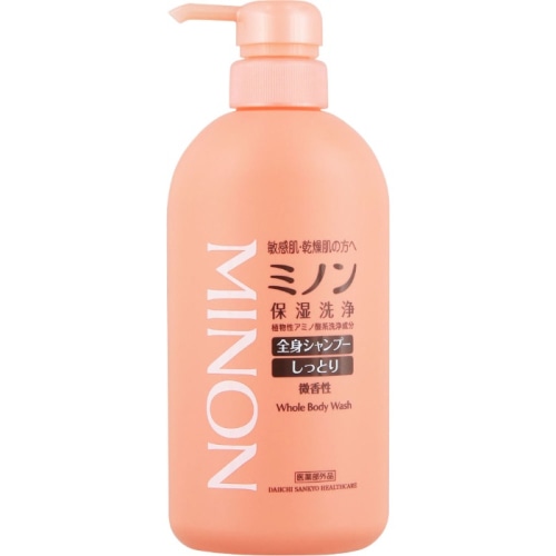 ミノン全身シャンプー しっとりタイプ ボトル 450ml