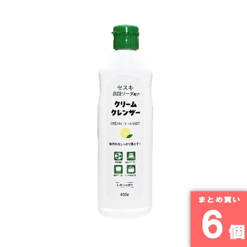 [取寄10][まとめ買い]【6個セット】セスキ炭酸配合 クリームクレンザー 400g [4978951040818]