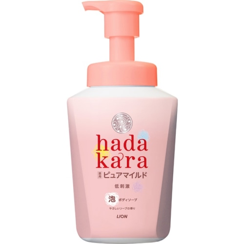 hadakara 泡ボディソープ 薬用ピュアマイルド やさしいソープの香り 本体 550ml