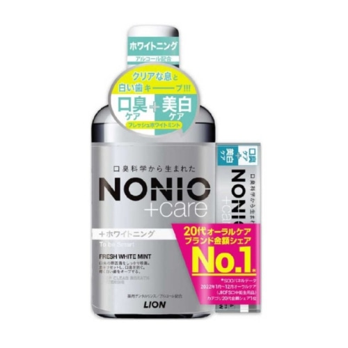 NONIOプラス ホワイトニングリンス ミニハミガキ付キ 600ml