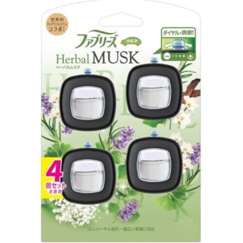 ファブリーズイージークリップ ハーバルムスク 4個パック