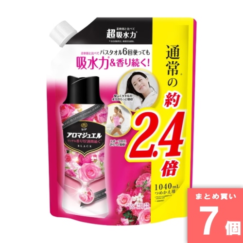 [まとめ買い]【7個セット】レノアアロマジュエル アンティークローズ＆フローラルの香りつめかえ用特大サイズ 1040ml