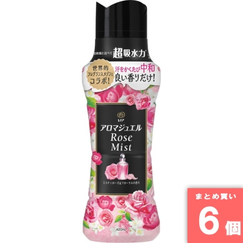 [まとめ買い]【6個セット】レノアアロマジュエル アンティークローズ＆フローラルの香り 本体 420ml