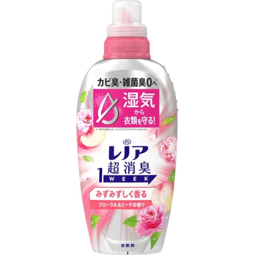 レノア超消臭1WEEK みずみずしく香るフローラル＆ピーチの香り 本体 ４９０ml