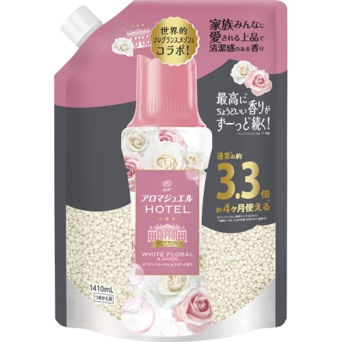 レノア アロマジュエル HOTEL ワイトフローラル＆サボンの香り 詰め替え 超特大 1410ml