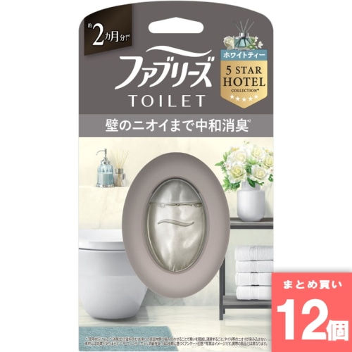 [まとめ買い]【12個セット】ファブリーズトイレ用消臭剤プレミアムシリーズ消臭＋自然な香りホワイトティー 6.3ml