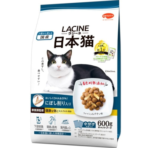 日本ペットフード ラシーネ 日本猫にぼし削り入り 600ｇ