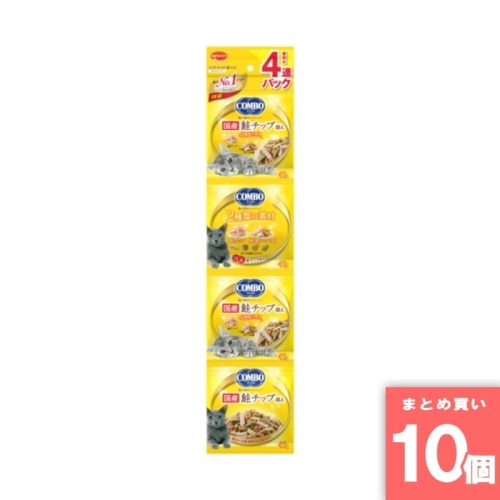 [取寄10][まとめ買い]【10個セット】日本ペットコンボ連パック海の味わい鮭 [4902112043189]